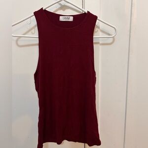 Women's Burgundy Sleeveless Top Lilyful m